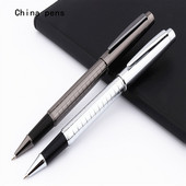 Luxus minőségű 865 szürke platina ine Business irodai közepes hegyű görgős toll új iskolai diákkellék