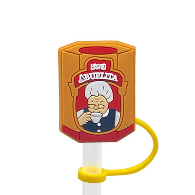 1Gb PVC Meksikas salmu pārklājums Atkārtoti lietojams, lai novērstu izšļakstīšanos Radošs salmu vāks Iepirkšanās dzērienu krūzes Putekļu necaurlaidīgs dekors
