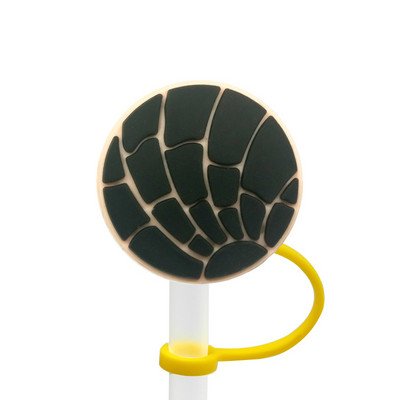 1Gb PVC Meksikas salmu pārklājums Atkārtoti lietojams, lai novērstu izšļakstīšanos Radošs salmu vāks Iepirkšanās dzērienu krūzes Putekļu necaurlaidīgs dekors