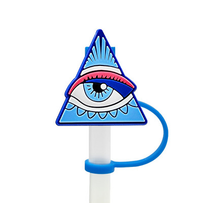 1 buc PVC Evil Eye Paie Topper Reutilizabil Prevenirea Scurgerii Demonii Creativ Paie Capacă băuturi Cupe Decorare rezistentă la praf