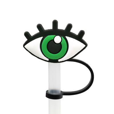 1 buc PVC Evil Eye Paie Topper Reutilizabil Prevenirea Scurgerii Demonii Creativ Paie Capacă băuturi Cupe Decorare rezistentă la praf