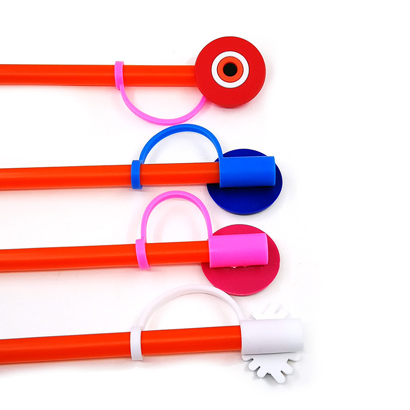 1 buc PVC Evil Eye Paie Topper Reutilizabil Prevenirea Scurgerii Demonii Creativ Paie Capacă băuturi Cupe Decorare rezistentă la praf