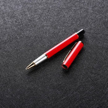 Метална ролкова химикалка 0,5 мм черно мастило черно бяло червено синьо бизнес офис химикалки с подписи канцеларски материали ученически пособия