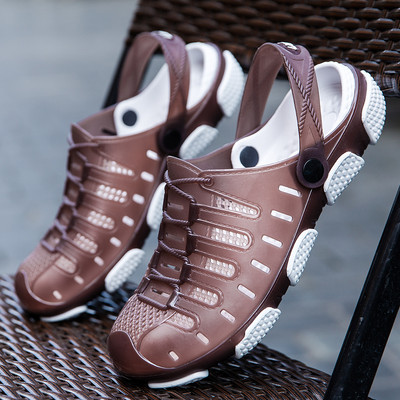 Νέα παπούτσια PVC Jelly Summer ανδρικές σαγιονάρες Ανδρικά σανδάλια παραλίας Ανδρικά παπούτσια για θαλάσσια σπορ Flat Hole Αθλητικά για κολύμβηση εξωτερικού χώρου