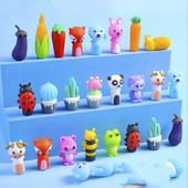 3PCS/Set Cartoon Pen Cap Cap Sleeve Silikonska olovka Zaštitna kapa za olovke Topper Mekana gumena dekoracija za djecu školarce Stacionar