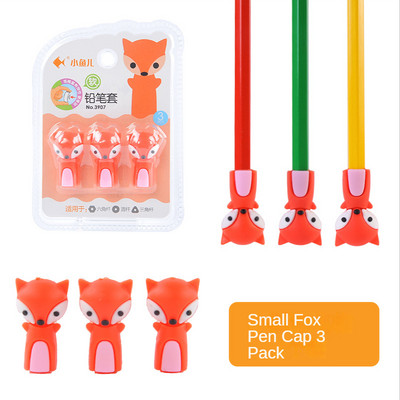 3PCS/Set Cartoon Pen Cap Cap Sleeve Silikonska olovka Zaštitna kapa za olovke Topper Mekana gumena dekoracija za djecu školarce Stacionar