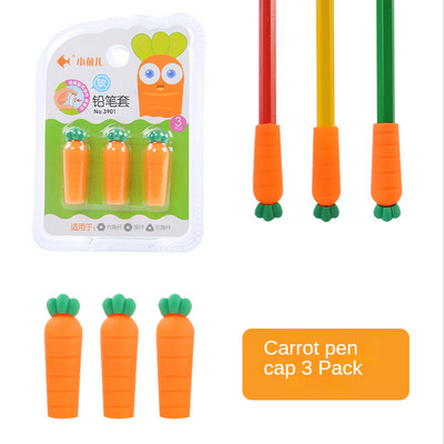 3PCS/Set Cartoon Pen Cap Cap Sleeve Silikonska olovka Zaštitna kapa za olovke Topper Mekana gumena dekoracija za djecu školarce Stacionar
