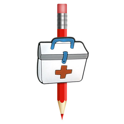 8-10 komada slatkih medicinskih potrepština PVC kapice za olovke Poklopac za olovke Uredski pribor Zavoj Poklopac za pilule Slamka Stetoskop Šarm Poklon za liječnika