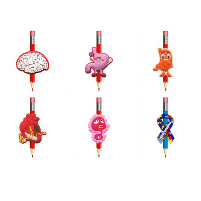 8-10 komada slatkih medicinskih potrepština PVC kapice za olovke Poklopac za olovke Uredski pribor Zavoj Poklopac za pilule Slamka Stetoskop Šarm Poklon za liječnika