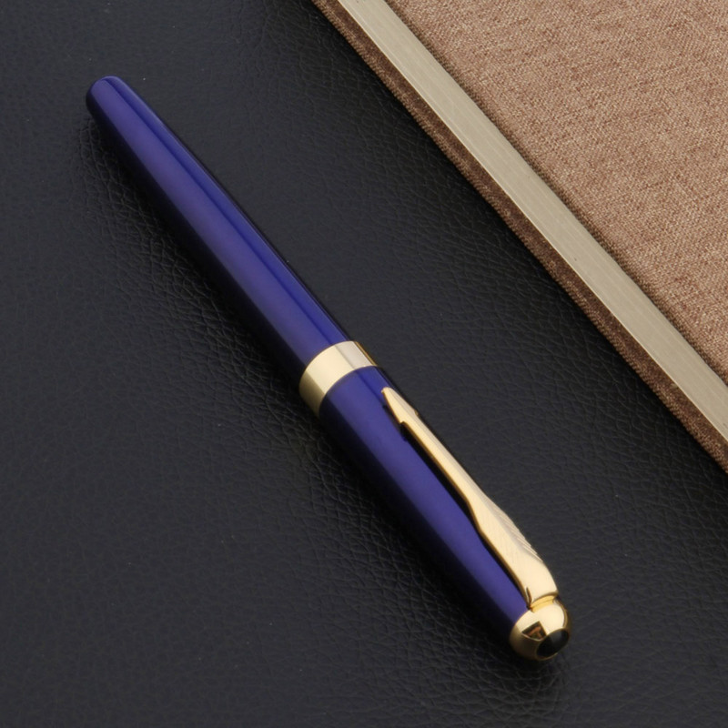 Metalinis 388 klasikinis Rollerball Pen raudonas mėlynas Golden School Student Office Dovanos Kanceliarinės prekės