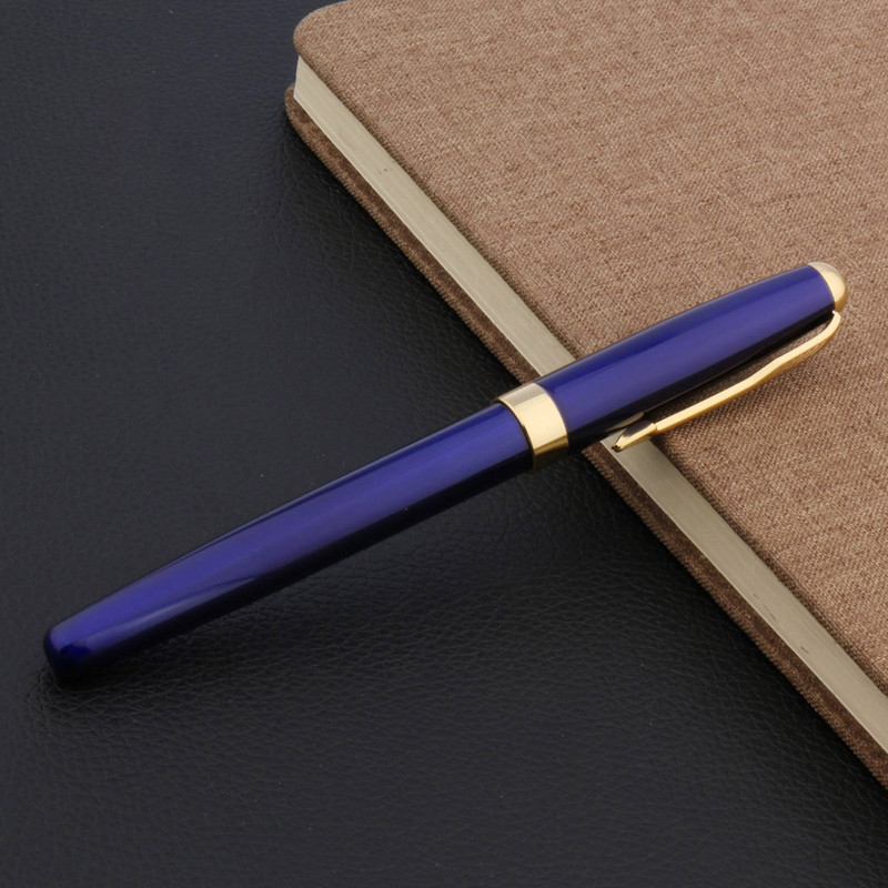 Metalinis 388 klasikinis Rollerball Pen raudonas mėlynas Golden School Student Office Dovanos Kanceliarinės prekės