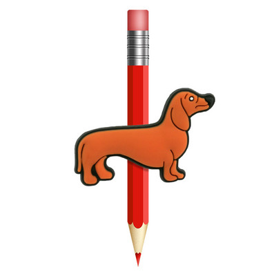 1 buc. Animale drăguțe câini paie Toppers PVC creion capac stilou suport creion paie șapcă studenți copii cadou birou Papetarie