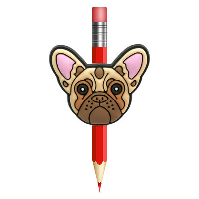 1 buc. Animale drăguțe câini paie Toppers PVC creion capac stilou suport creion paie șapcă studenți copii cadou birou Papetarie