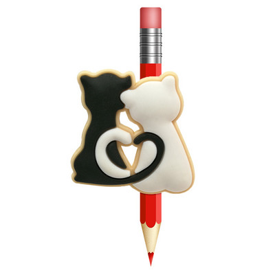 1 buc. Animale drăguțe câini paie Toppers PVC creion capac stilou suport creion paie șapcă studenți copii cadou birou Papetarie