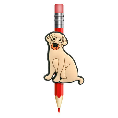 1 buc. Animale drăguțe câini paie Toppers PVC creion capac stilou suport creion paie șapcă studenți copii cadou birou Papetarie