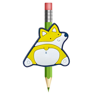 1 buc. Animale drăguțe câini paie Toppers PVC creion capac stilou suport creion paie șapcă studenți copii cadou birou Papetarie