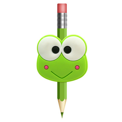 1 buc. Animale drăguțe câini paie Toppers PVC creion capac stilou suport creion paie șapcă studenți copii cadou birou Papetarie