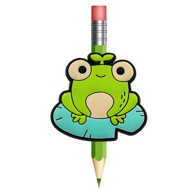 1 buc. Animale drăguțe câini paie Toppers PVC creion capac stilou suport creion paie șapcă studenți copii cadou birou Papetarie