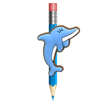 1 buc. Animale drăguțe câini paie Toppers PVC creion capac stilou suport creion paie șapcă studenți copii cadou birou Papetarie