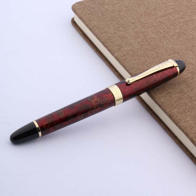 JINHAO 450 kuldne metallist kingitus klassikaline punane Jäälill Trim Rollerball Pen