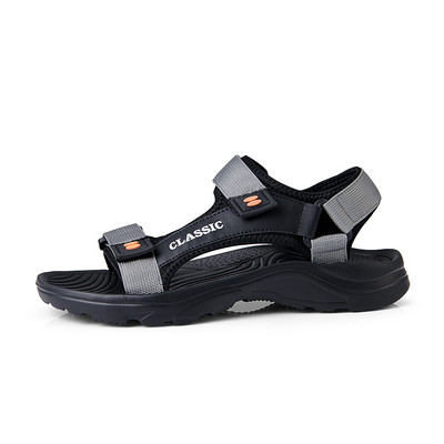 Casual Sport Sandal Man Αντιολισθητικά Ανθεκτικά Ανοιχτά Δάχτυλα Summer Beach Άνετα Flat Slides Κλασικό Σανδάλι ελαφρύ μπλε ανδρικά παπούτσια
