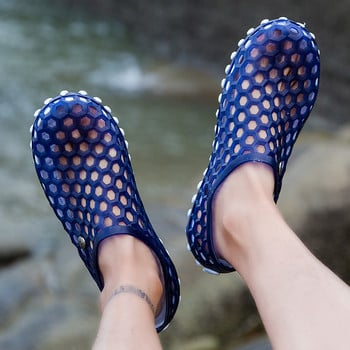 Модни мъжки дамски сандали за открито Домашна градина Удобни унисекс противоплъзгащи плажни сабо Плажни обувки за вода Zapatos Hombre Размер 35-45