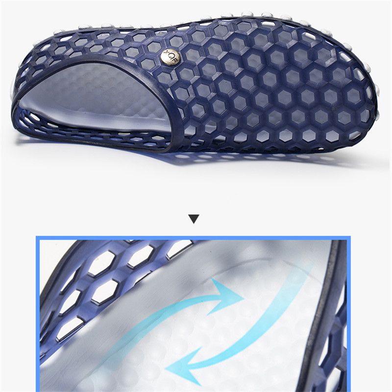 Madingi Vyriški Moteriški Sandalai lauke Namų Sodas Patogūs Unisex Neslystantys paplūdimio klumpės Paplūdimio vandens batai Zapatos Hombre Dydis 35-45