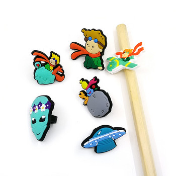 8 ΤΕΜ Παιδική Λογοτεχνία PVC Toppers Space σειρά Pencil Cap Shool&Office Colors Pen Cover Kid Gift Students Stationary