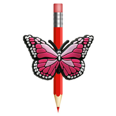 1 KOM Leptir slamnati vrh sprječava kotrljanje PVC navlaka za olovke Držač za olovke Slamnata kapa Poklon za studente Uredski papirić Poklon za djecu