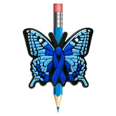 1 KOM Leptir slamnati vrh sprječava kotrljanje PVC navlaka za olovke Držač za olovke Slamnata kapa Poklon za studente Uredski papirić Poklon za djecu