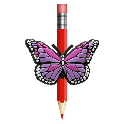 1 KOM Leptir slamnati vrh sprječava kotrljanje PVC navlaka za olovke Držač za olovke Slamnata kapa Poklon za studente Uredski papirić Poklon za djecu