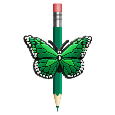 1 KOM Leptir slamnati vrh sprječava kotrljanje PVC navlaka za olovke Držač za olovke Slamnata kapa Poklon za studente Uredski papirić Poklon za djecu