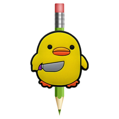 1 KOM Rainbow Straw Topper Sprječava kotrljanje PVC Pig Duck Pencil Cover Držač olovke Slamnata kapa Studentski poklon Uredski papir