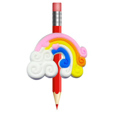 1 KOM Rainbow Straw Topper Sprječava kotrljanje PVC Pig Duck Pencil Cover Držač olovke Slamnata kapa Studentski poklon Uredski papir