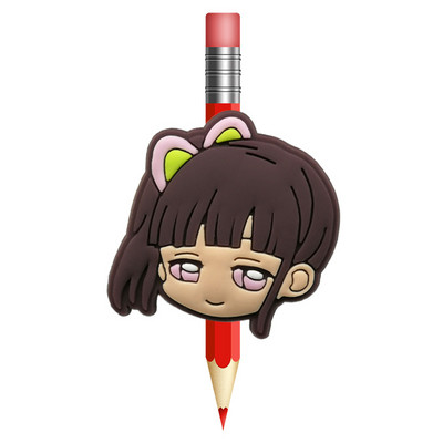 8KOM Vruće crtane filmske PVC slamnate kape za olovke Školske i uredske boje Poklopac za olovke Poklon za djecu Dopisnice za studente