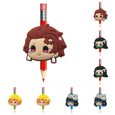 8KOM Vruće crtane filmske PVC slamnate kape za olovke Školske i uredske boje Poklopac za olovke Poklon za djecu Dopisnice za studente