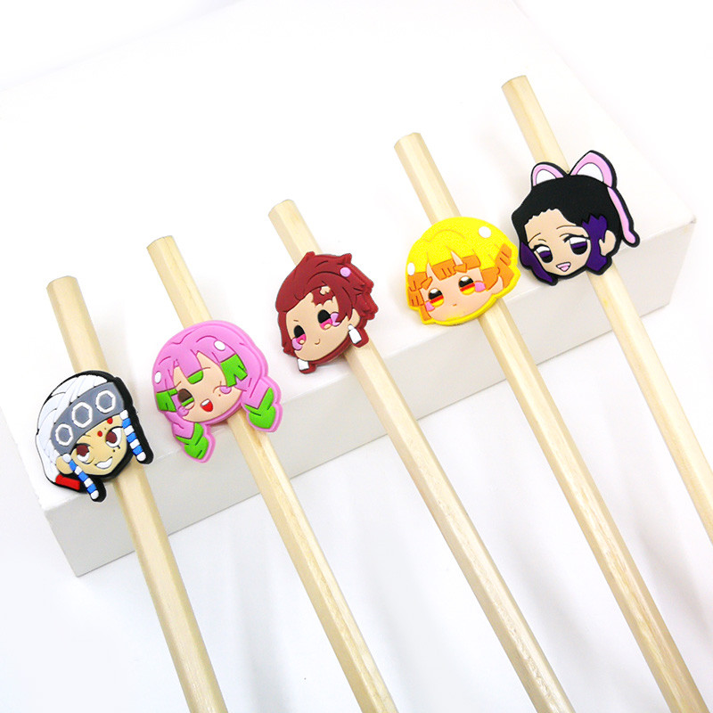 8KOM Vruće crtane filmske PVC slamnate kape za olovke Školske i uredske boje Poklopac za olovke Poklon za djecu Dopisnice za studente