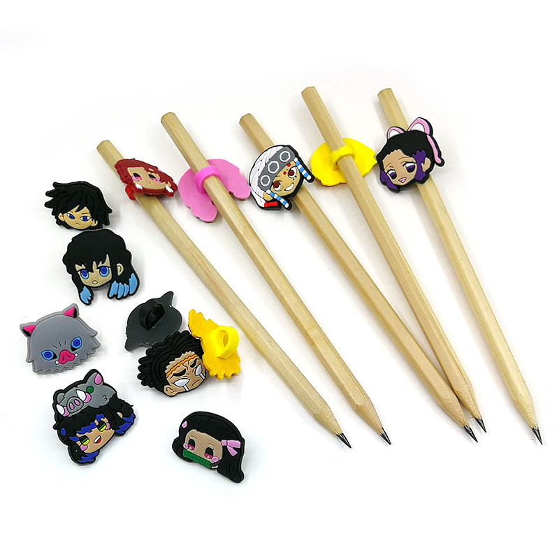 8KOM Vruće crtane filmske PVC slamnate kape za olovke Školske i uredske boje Poklopac za olovke Poklon za djecu Dopisnice za studente