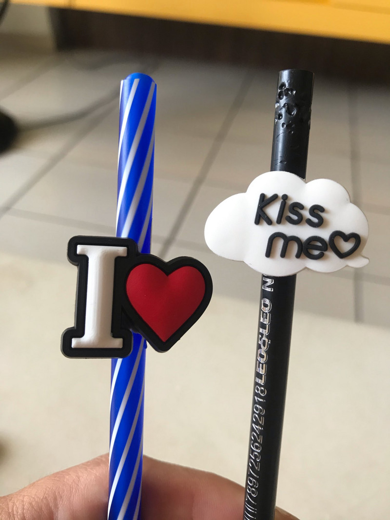 1 KOM Unicorn Ljetni slamnati vrhovi PVC kapa za olovke Poklopac za olovke Stalci za olovke Školske torbice Studenti Privjesci Slamnati stetoskop privjesci