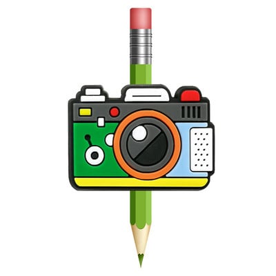 1 buc. Capace de creion din PVC, stil casual, cartofi prajiti, burger, lapte, oua, capac pentru stilou, paie, papetărie, pentru studenți, farmec cu stetoscop DIY