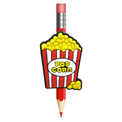 1 buc. Capace de creion din PVC, stil casual, cartofi prajiti, burger, lapte, oua, capac pentru stilou, paie, papetărie, pentru studenți, farmec cu stetoscop DIY