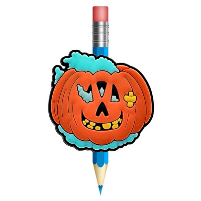 1 buc. Topper de paie de Halloween previne rularea capacului de creion din PVC Suport creion capac de paie cadou pentru student Papetarie de birou