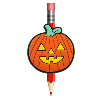 1 buc. Topper de paie de Halloween previne rularea capacului de creion din PVC Suport creion capac de paie cadou pentru student Papetarie de birou