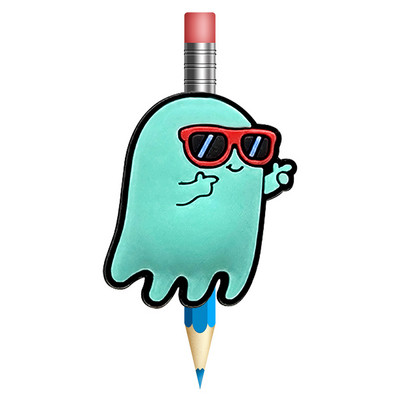 1 buc. Topper de paie de Halloween previne rularea capacului de creion din PVC Suport creion capac de paie cadou pentru student Papetarie de birou