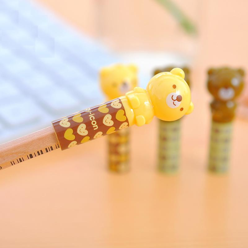 Dječje kape za olovke Crtić Medvjed Žaba Nadvlaka za zaštitu glave olovke Učenici Školski pribor Kućna torba za učenje je čistija 0506