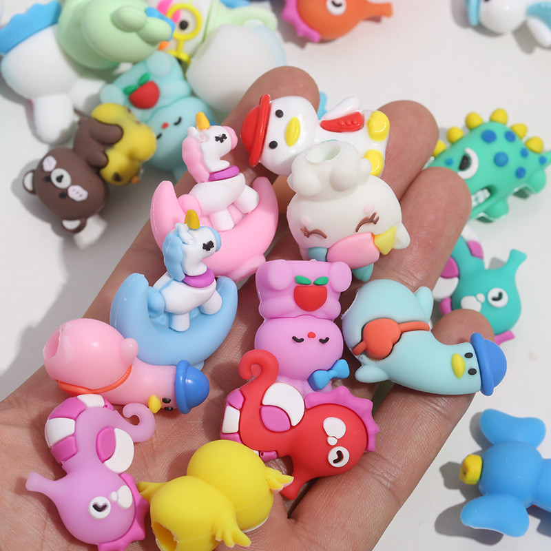 10 komada produžetka olovke, dječja kapica za olovku iz crtića, silikonska slatka mini stereoskopska mekana gumena navlaka za olovku, dodaci, zec