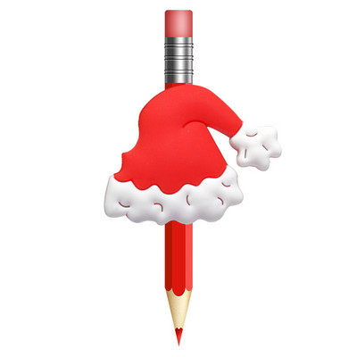 1 KOM Božićni slamnati poklopci PVC kapa za olovke Poklopac za olovke Stalci za olovke Školske torbice Studenti Privjesci Slamnati stetoskop privjesci