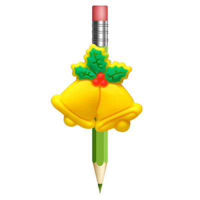 1 KOM Božićni slamnati poklopci PVC kapa za olovke Poklopac za olovke Stalci za olovke Školske torbice Studenti Privjesci Slamnati stetoskop privjesci