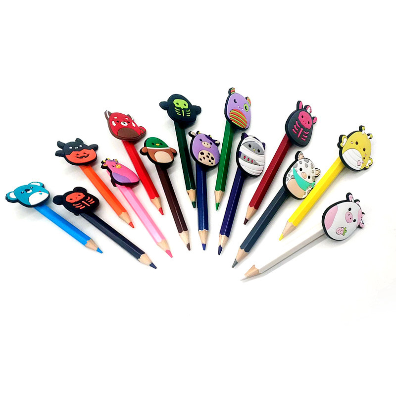 1 KOM Kawaii Dolls Slamnati poklopac sprječava kotrljanje PVC navlaka za olovke Držač olovki Slamnata kapa Poklon za studente Uredski papir na veliko