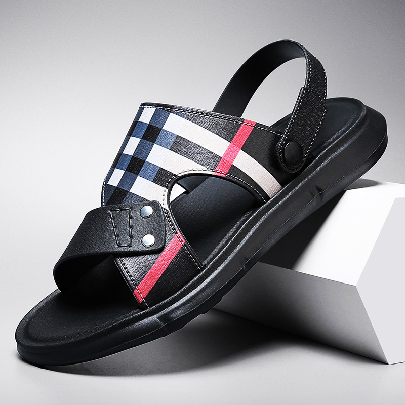 2022 m. vasara Naujos vyriškos šlepetės Madingos kvėpuojančios basutės lauke neslystančios paplūdimio sportiniai batai Patogūs laisvalaikio šlepetės